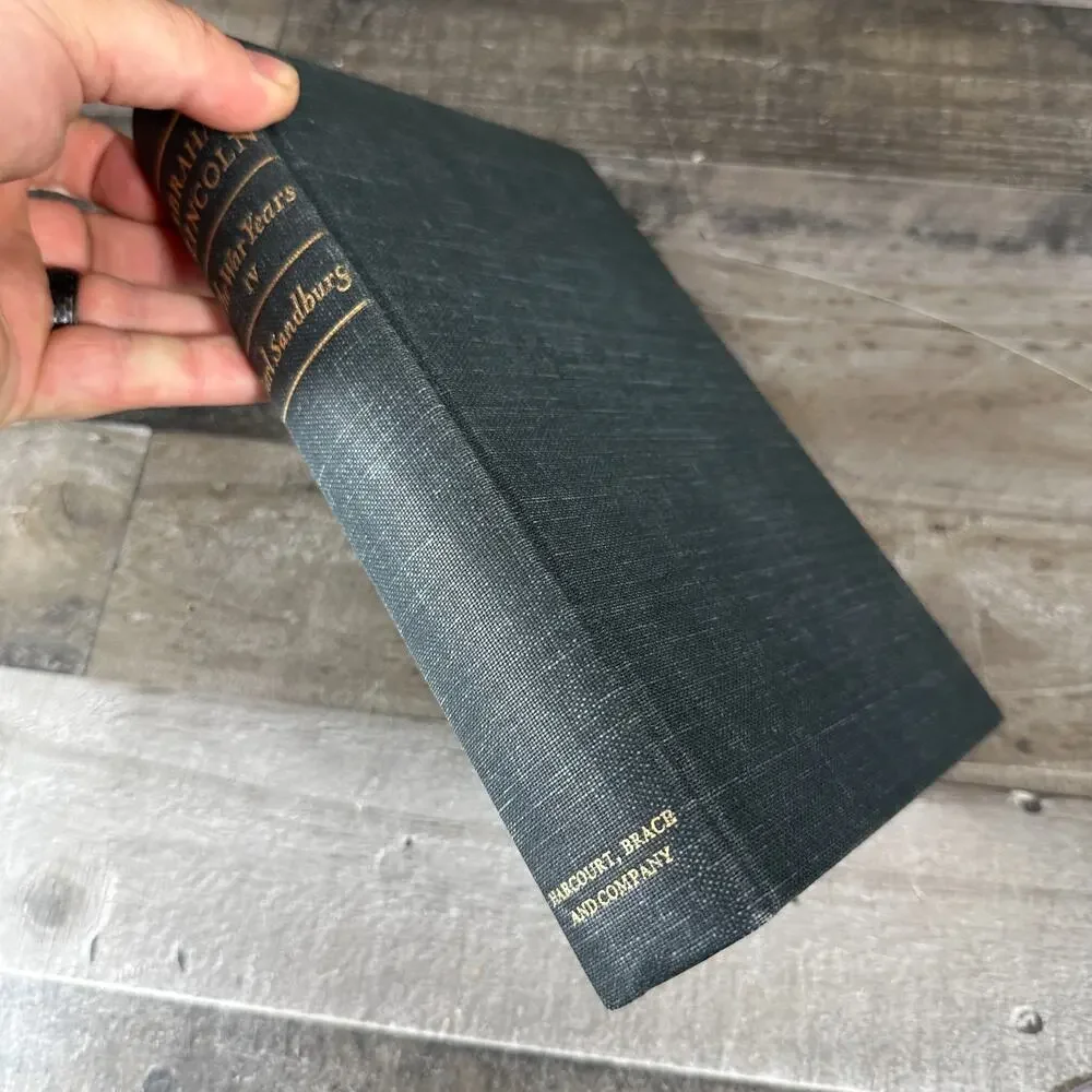 Abraham Lincoln: The‎ War Years, Vol 1-4 by Carl Sandburg; 1939, HC,